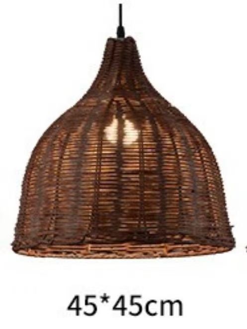 Globe Rattan Pendant Light